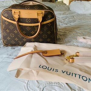 Louis Vuitton Signature Satchel in Brown and Tan
